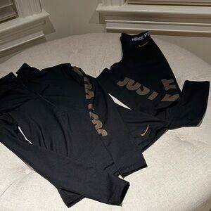 Nike Black and Gold Just Do It Set